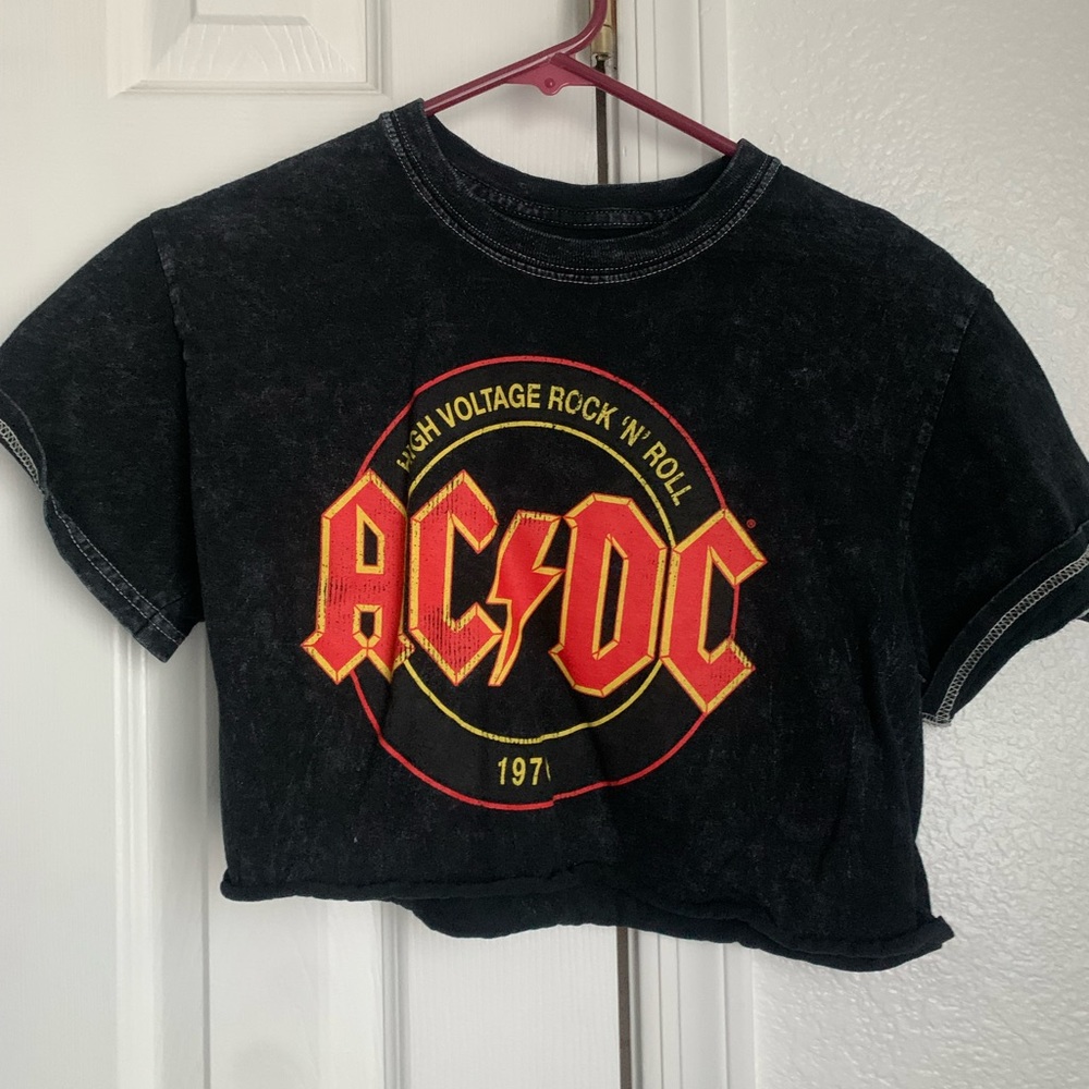 AC/DC cropped t-shirt